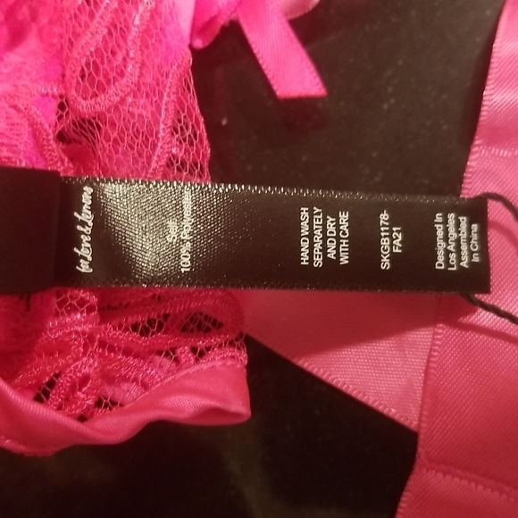 💕FOR LOVE AND LEMONS💕 Soutache Embroidered Garter ~ Berry Large L NWT - Picture 11 of 12